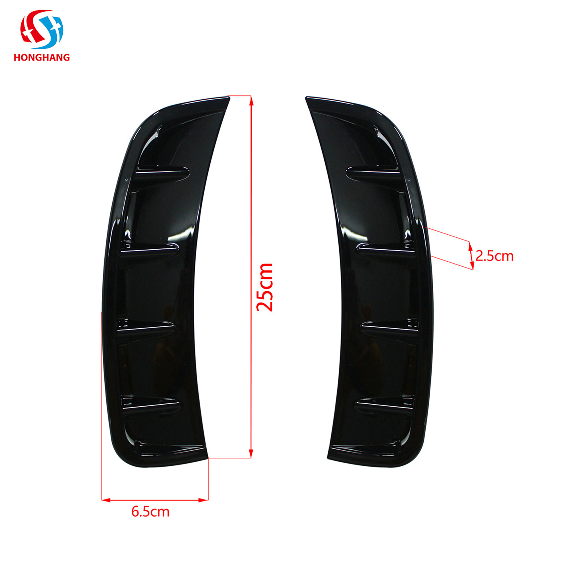 Type F Universal Side Spoiler Sticker Trim