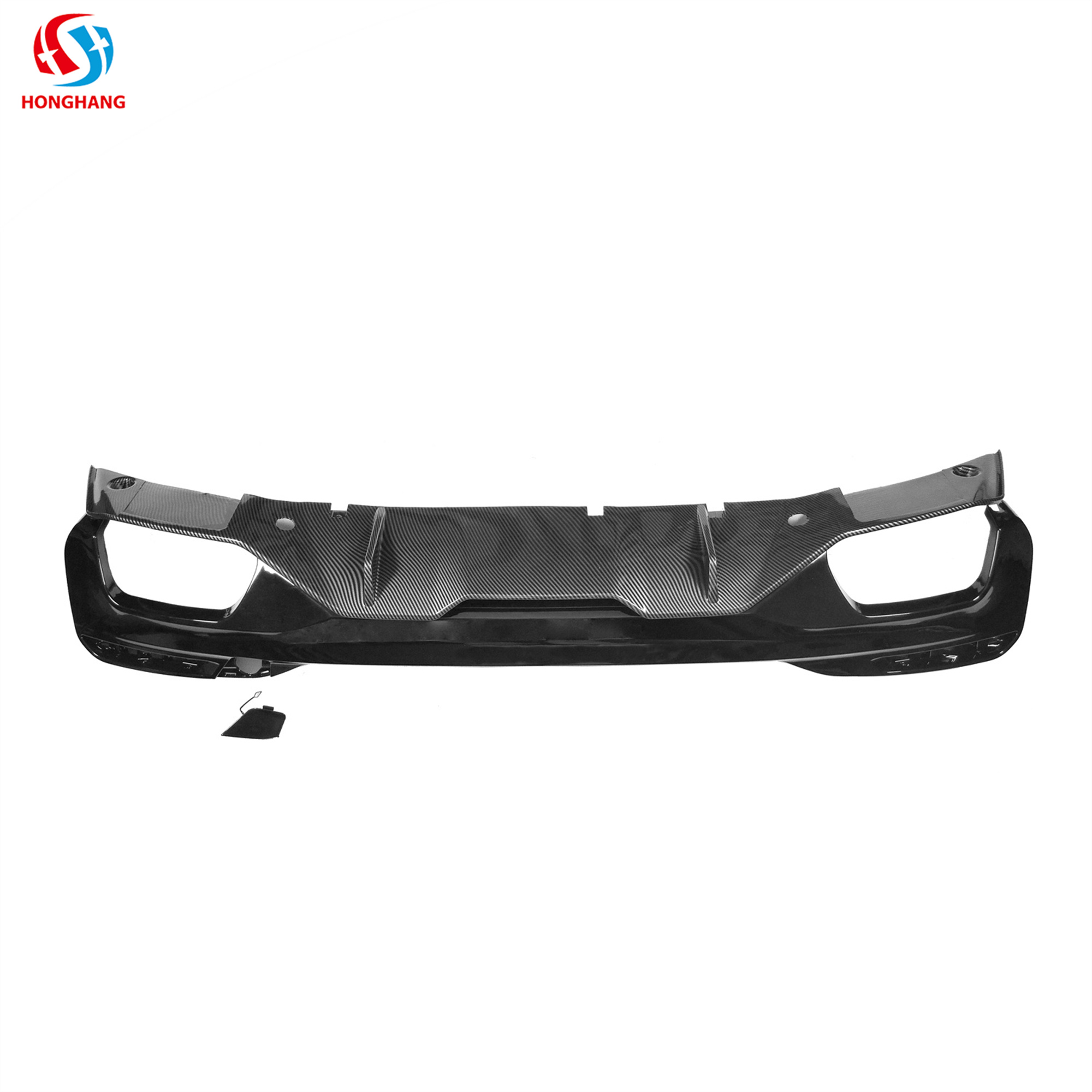 Bilateral Single Drainage Transfer + Gloss Black MP Style Rear Bumper Diffuser for Bmw 5 Series G30