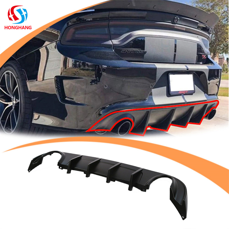 Dodge Charger Carbon Fiber Rear Bumper Diffuser Lip 2015 2016 2017 2018 2019 2020