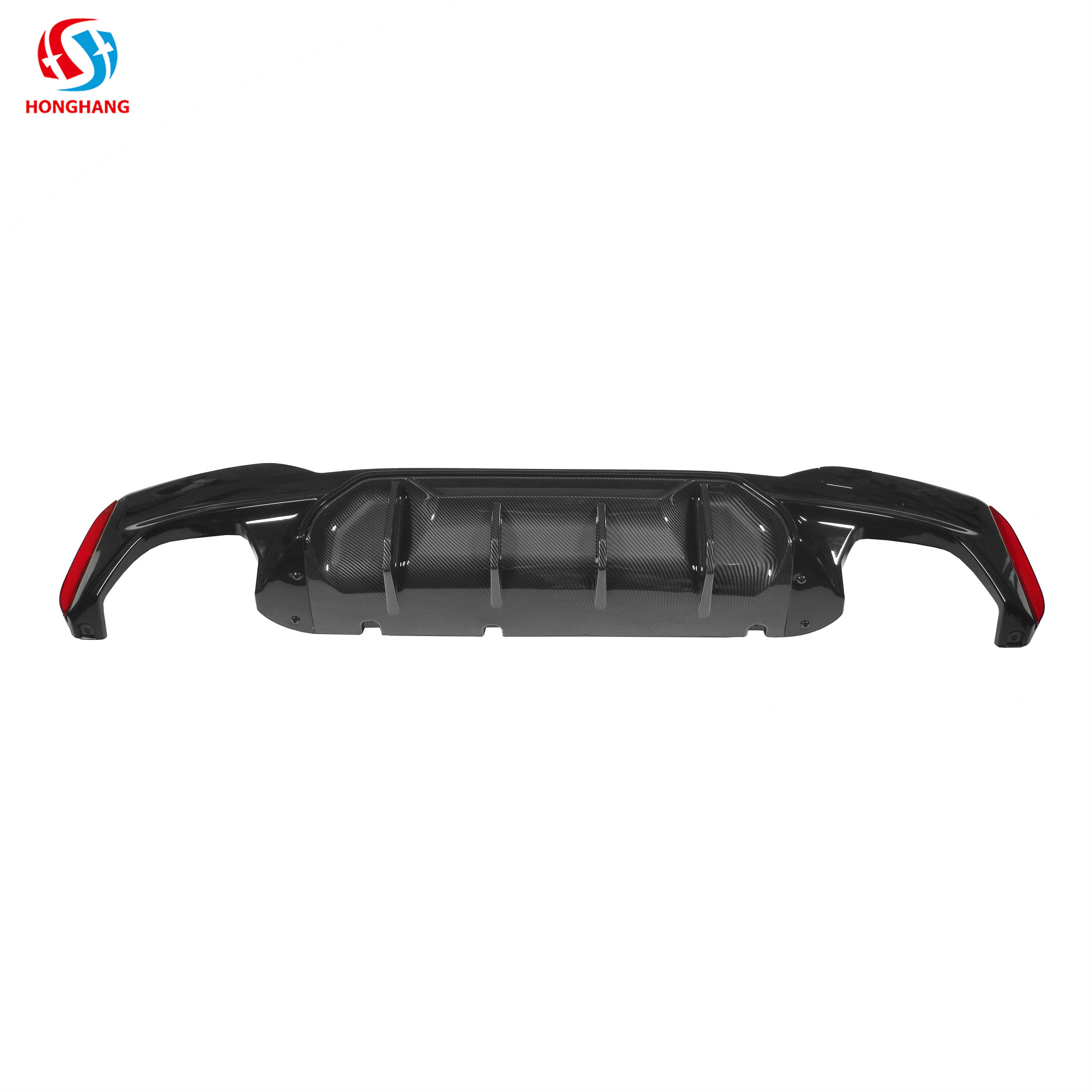 Competitive M5 Style Water Transfer Printing Rear Bumper Diffuser for Bmw 5 Series G30 2018+