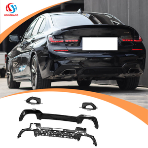 MP Style Rear Bumper Diffuser for Bmw 3 Series G20 Double Hole
