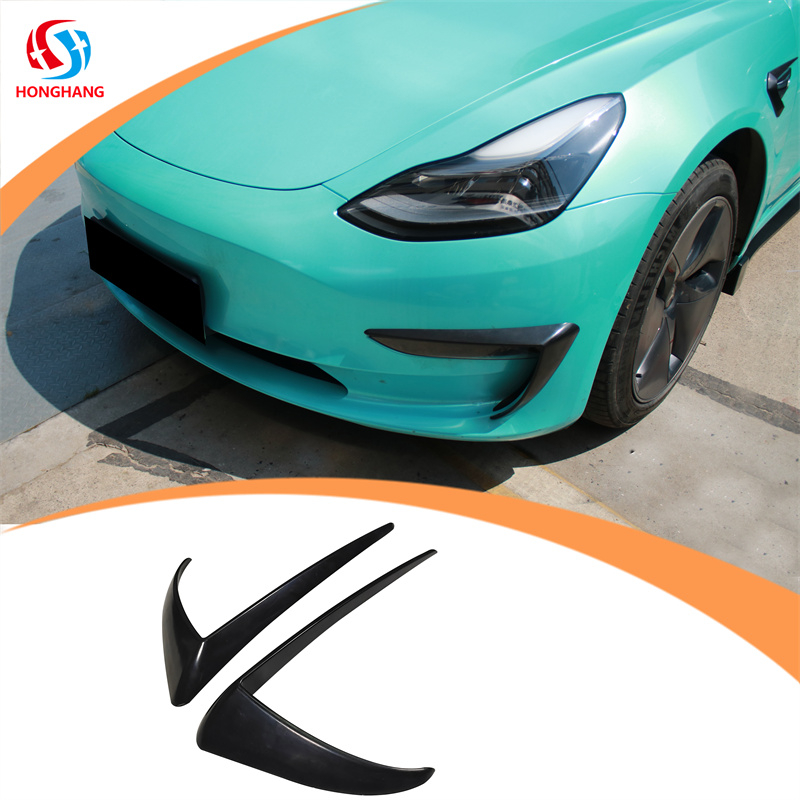 Auto Lamp Eyebrow Wind Knife for Tesla Model 3 2019-2021