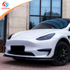 Tesla Model Y Carbon Fiber Front Lip Splitter Spoiler 2019-2021