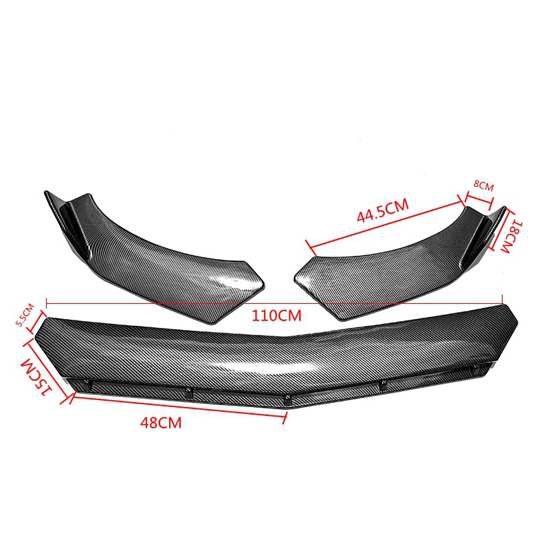 3-stages Type C universal Front Lip For All Cars 