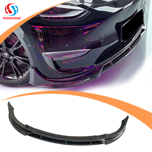 Tesla Model Y Carbon Fiber Front Lip Splitter Spoiler 2019-2021