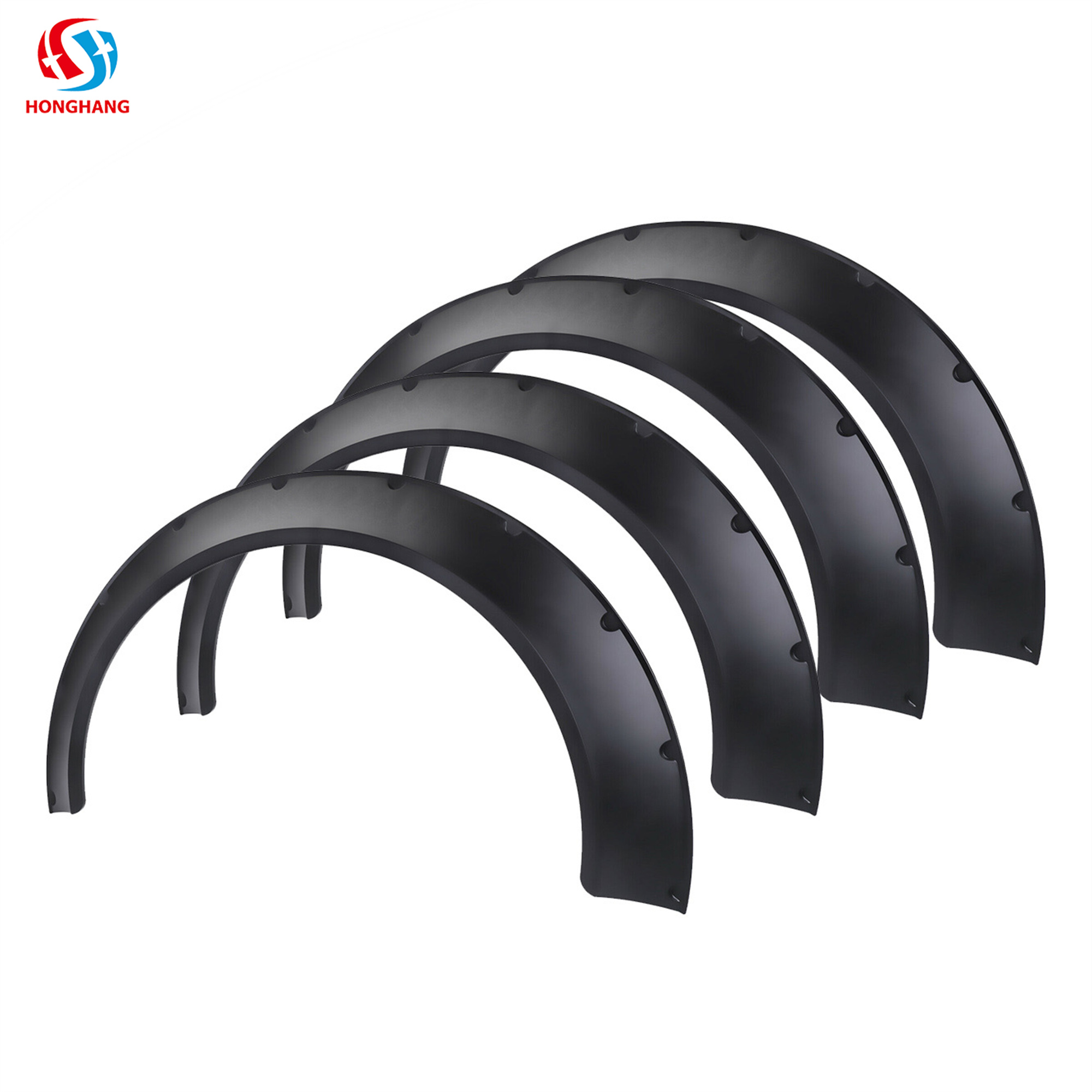 Type B 4pcs/set Small Size Universal New PP Material Fender Flares For All Sedan Cars 
