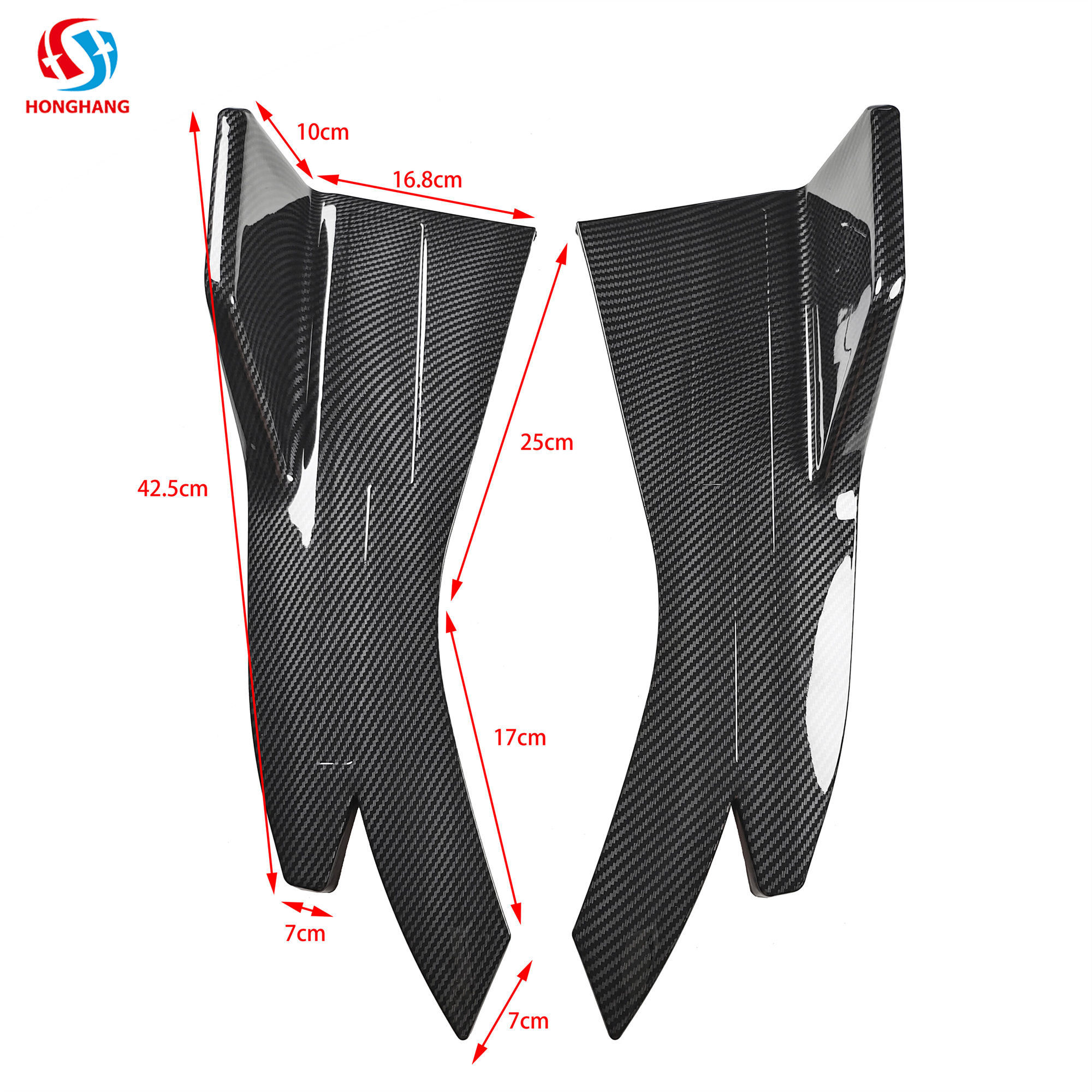 Type D Universal Rear Bumper Spitter Side Corner Lip For All Cars Benz BMW Audi VW