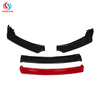 4-stage Front Bumper Lip Splitter For Honda Civic 2016-2019