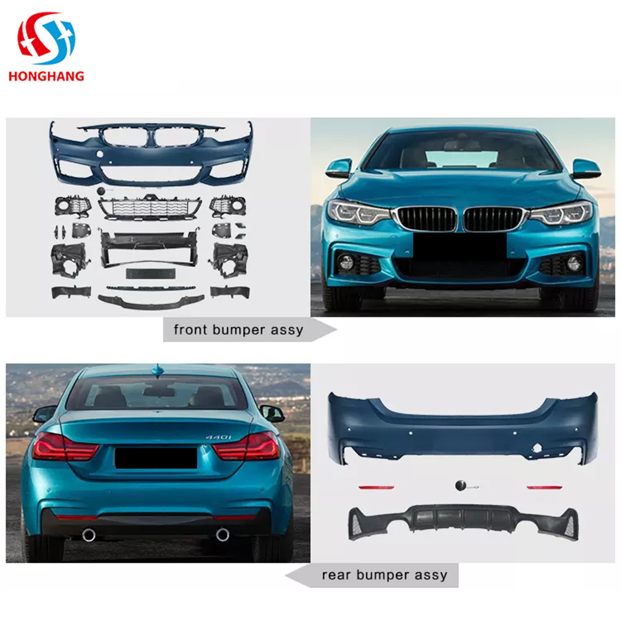 M-tech Style Body Kit for Bmw 4 Series F32 F36 2014-2017